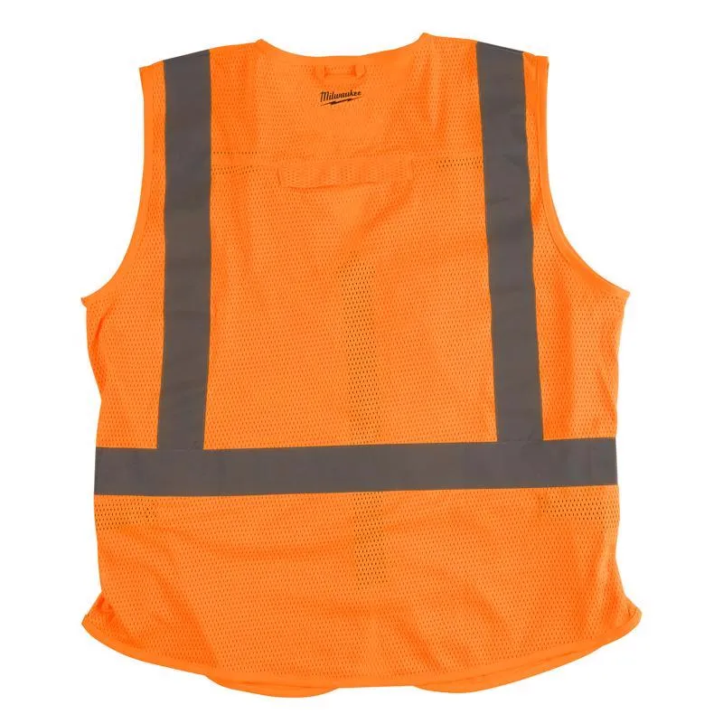 Milwaukee Reflective Safety Vest Hi-Viz Orange L/XL