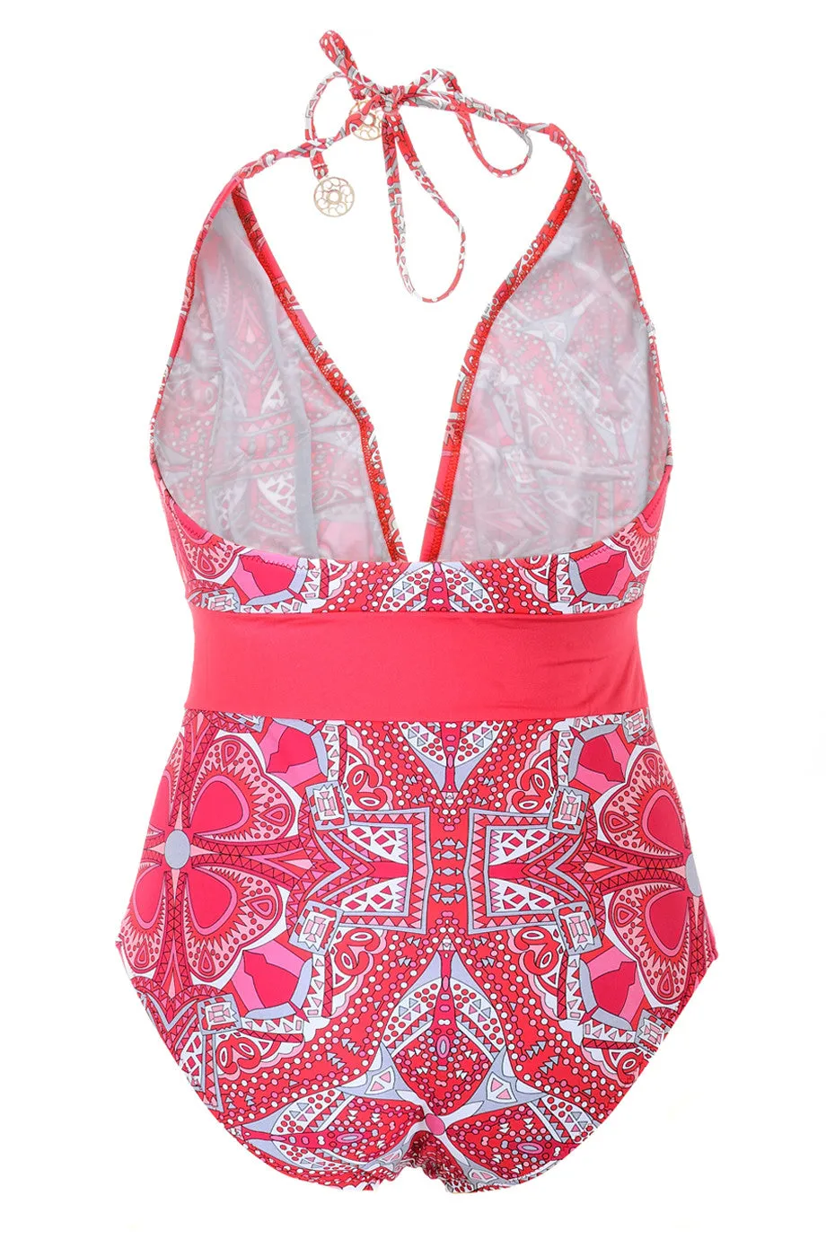 MY JEMMA OLIVIA Coral Capri Print Swimsuit