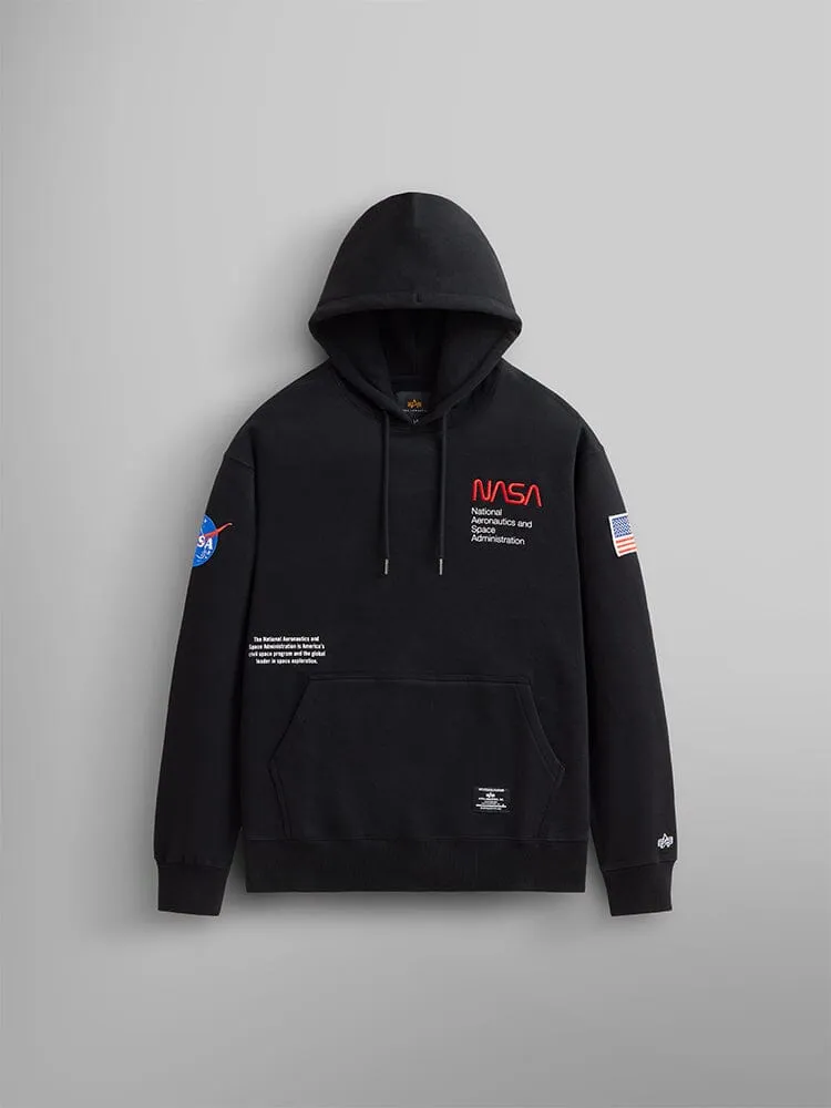 NASA WORM LOGO HOODIE (BLACK)