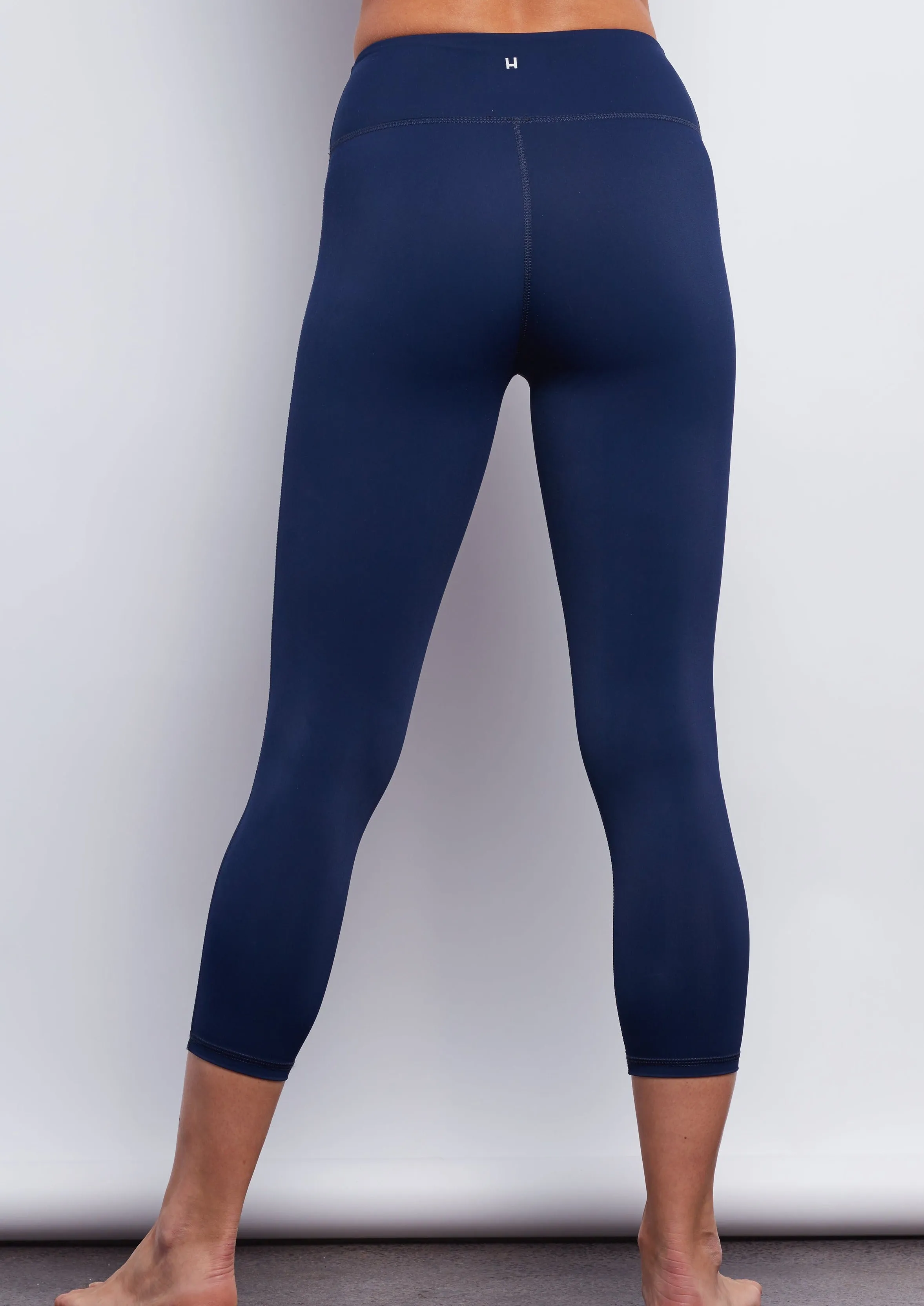 Nautical Navy Sculpt Crop Legging