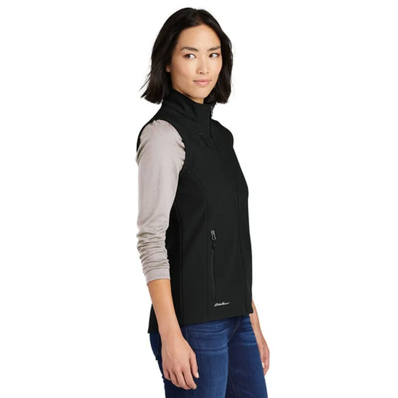 NEW JWMI - Eddie Bauer® Ladies Stretch Soft Shell Vest - Deep Black