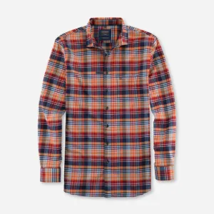 Olymp Soft Brushed Cotton Button Down Casual Check Shirt 4074