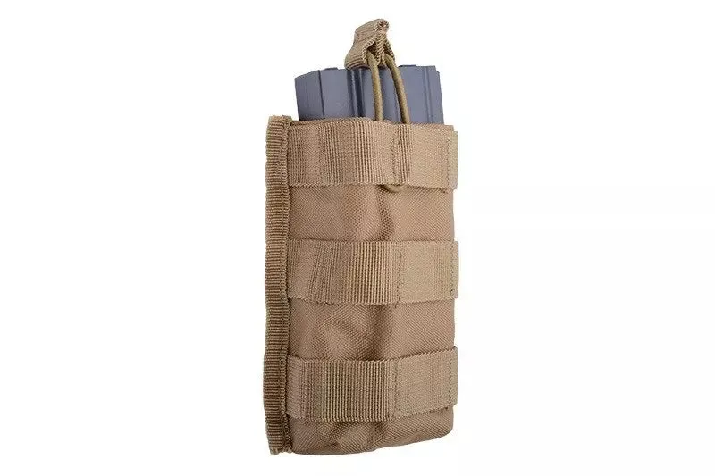 Open Top single Type Pouch – Tan