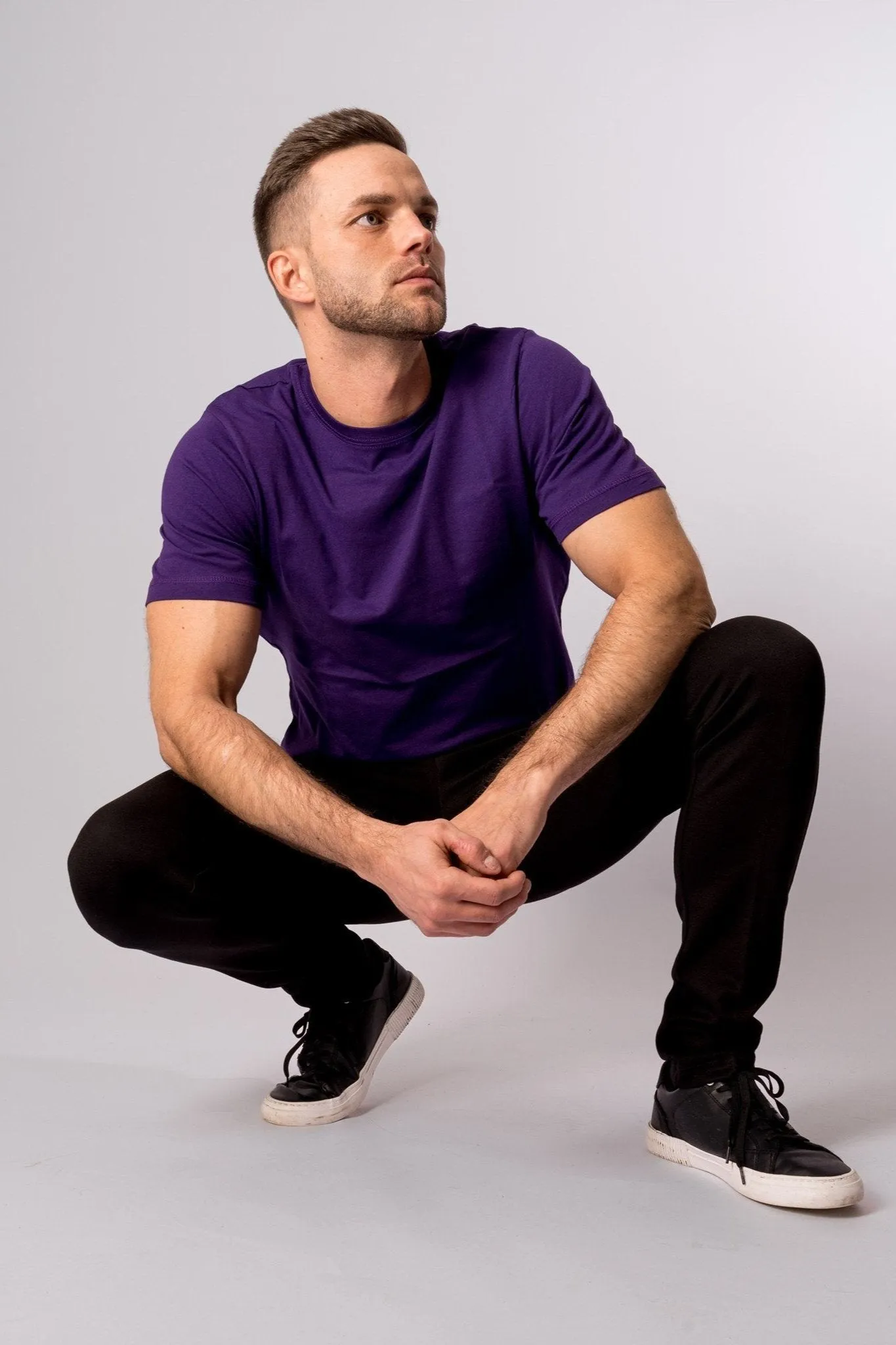 Organic Basic T-shirt - Purple