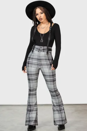 Prophet Of Doom Suspender Trousers [GREY TARTAN]