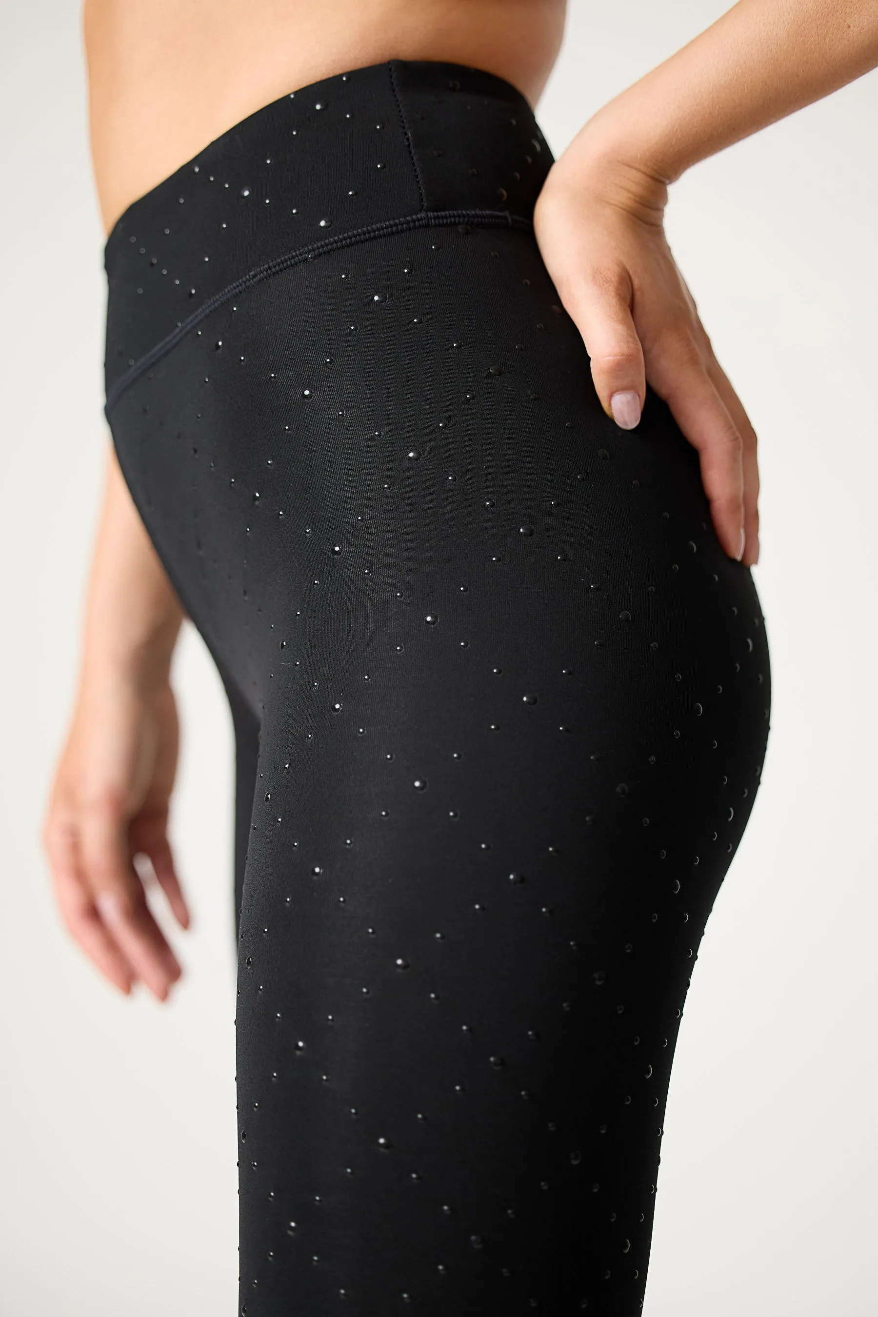 Radiant Full Length Legging in black silicon dot grid