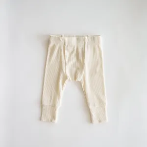 Ribbed Modal Pant - Coconut Milk