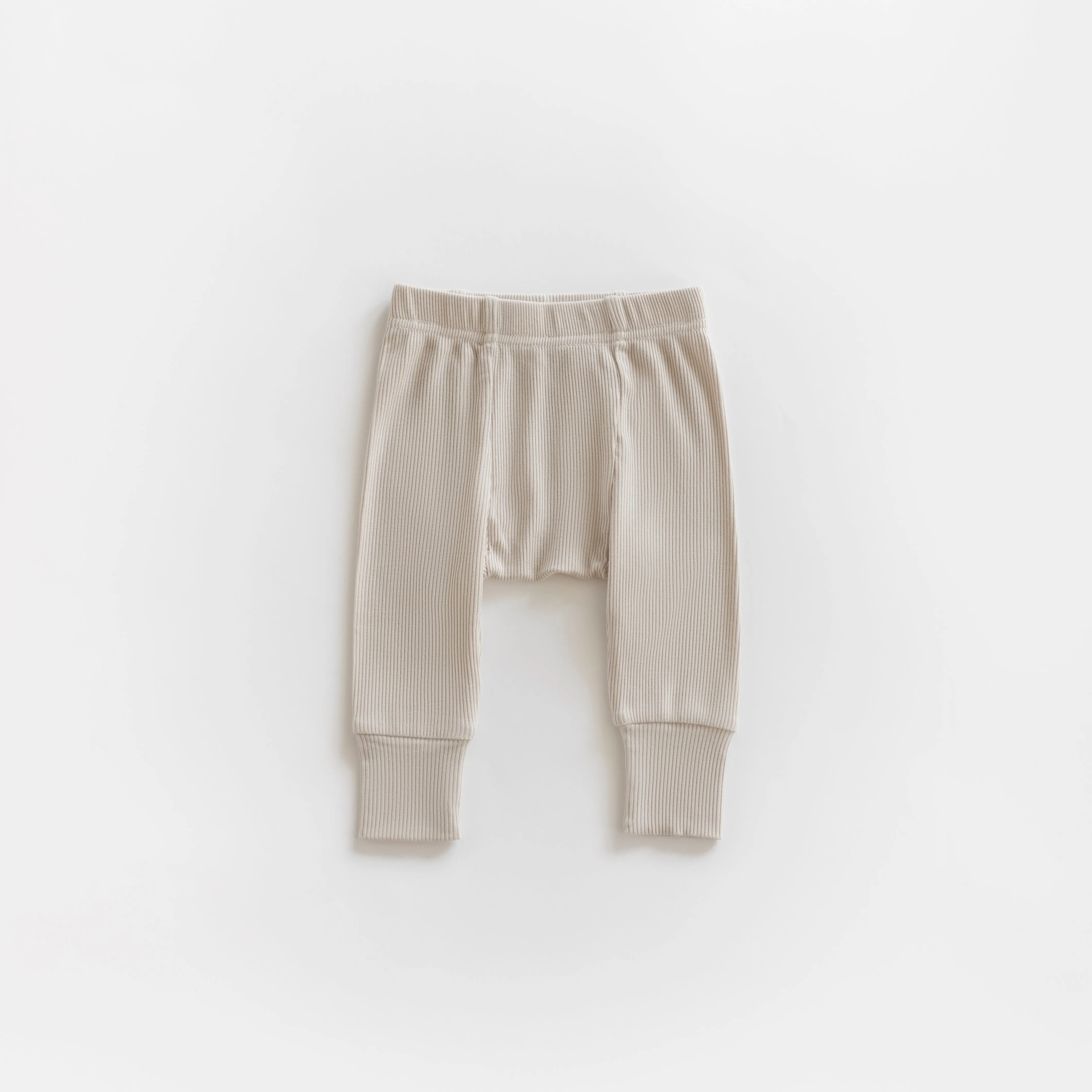 Ribbed Modal Pant - Stone