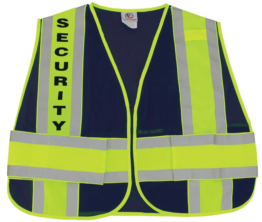 Security Reflective Duty Vests (Dark Navy)