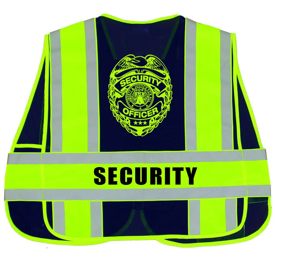 Security Reflective Duty Vests (Dark Navy)