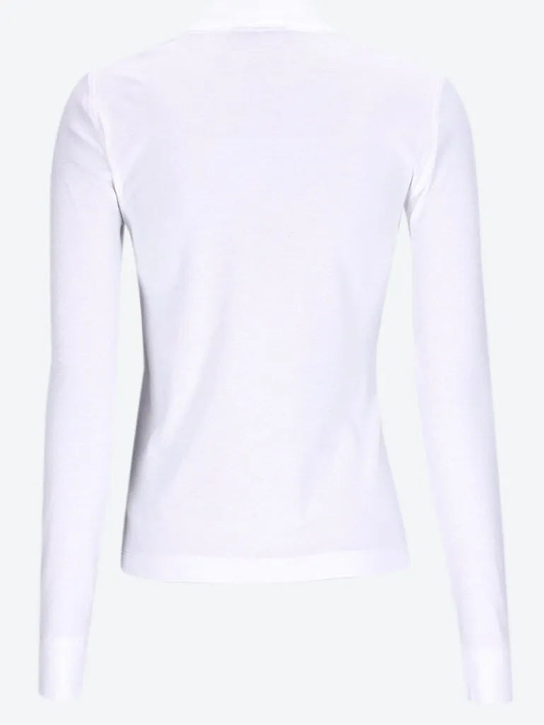 Soft cotton rib long sleeve t-shirt