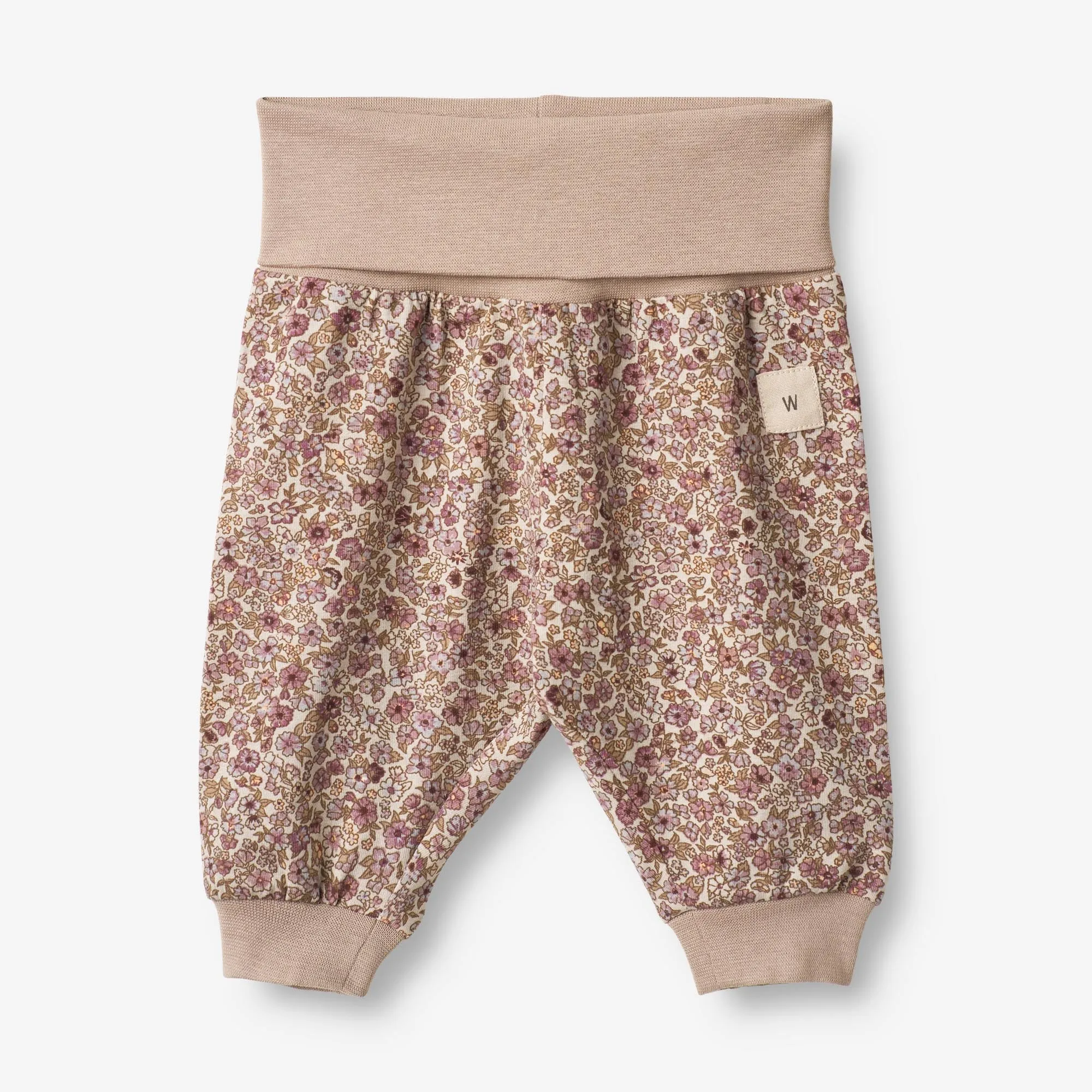 Soft Pants Cody | Baby - grey rose flowers