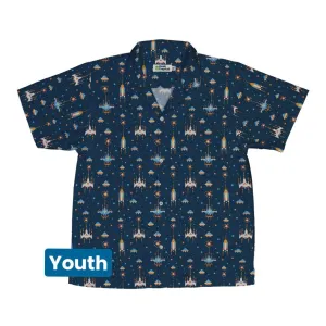 Space Retro Arcade Youth Hawaiian Shirt