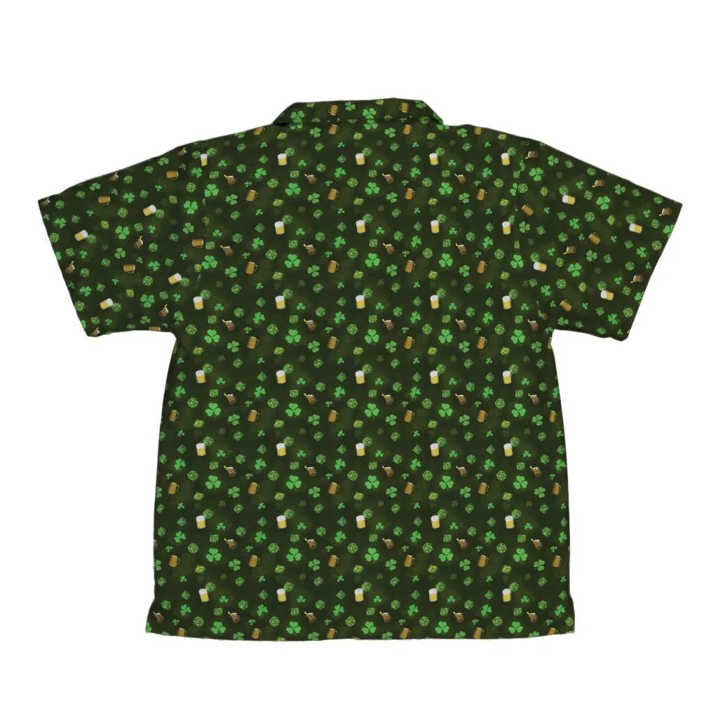 St. Patrick's Day Dnd Dice Youth Hawaiian Shirt