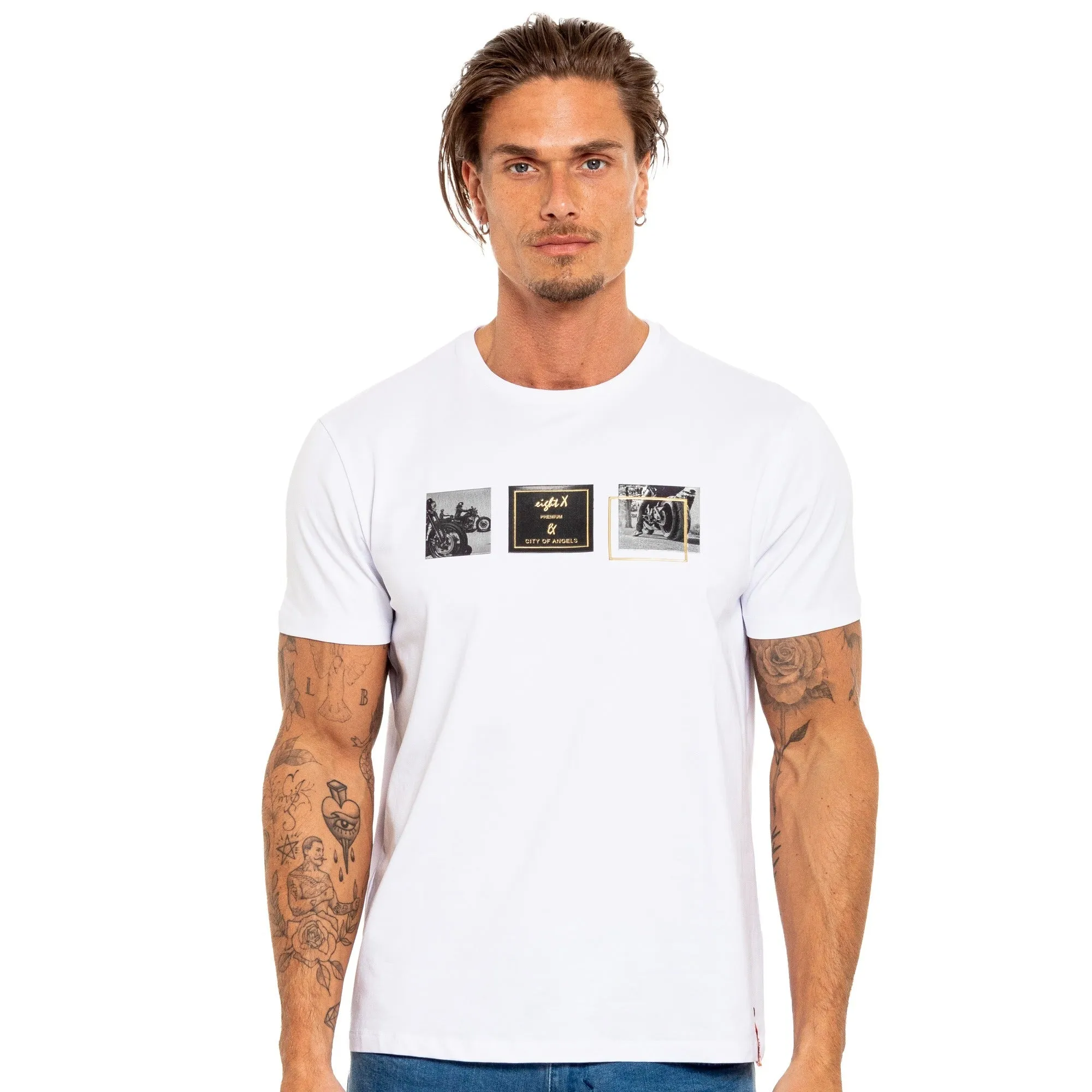 Steel Horse 8X Street T-Shirt - White