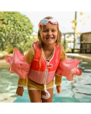 Sunnylife Melody the Mermaid Swim Vest 2-3 Neon Strawberry