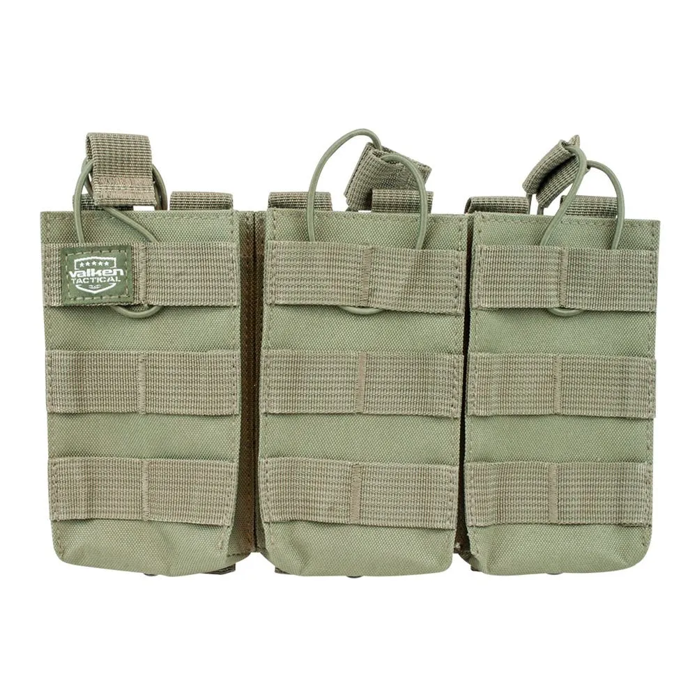 Valken V-Tac Molle Triple AR Style Magazine Pouch - OD Green