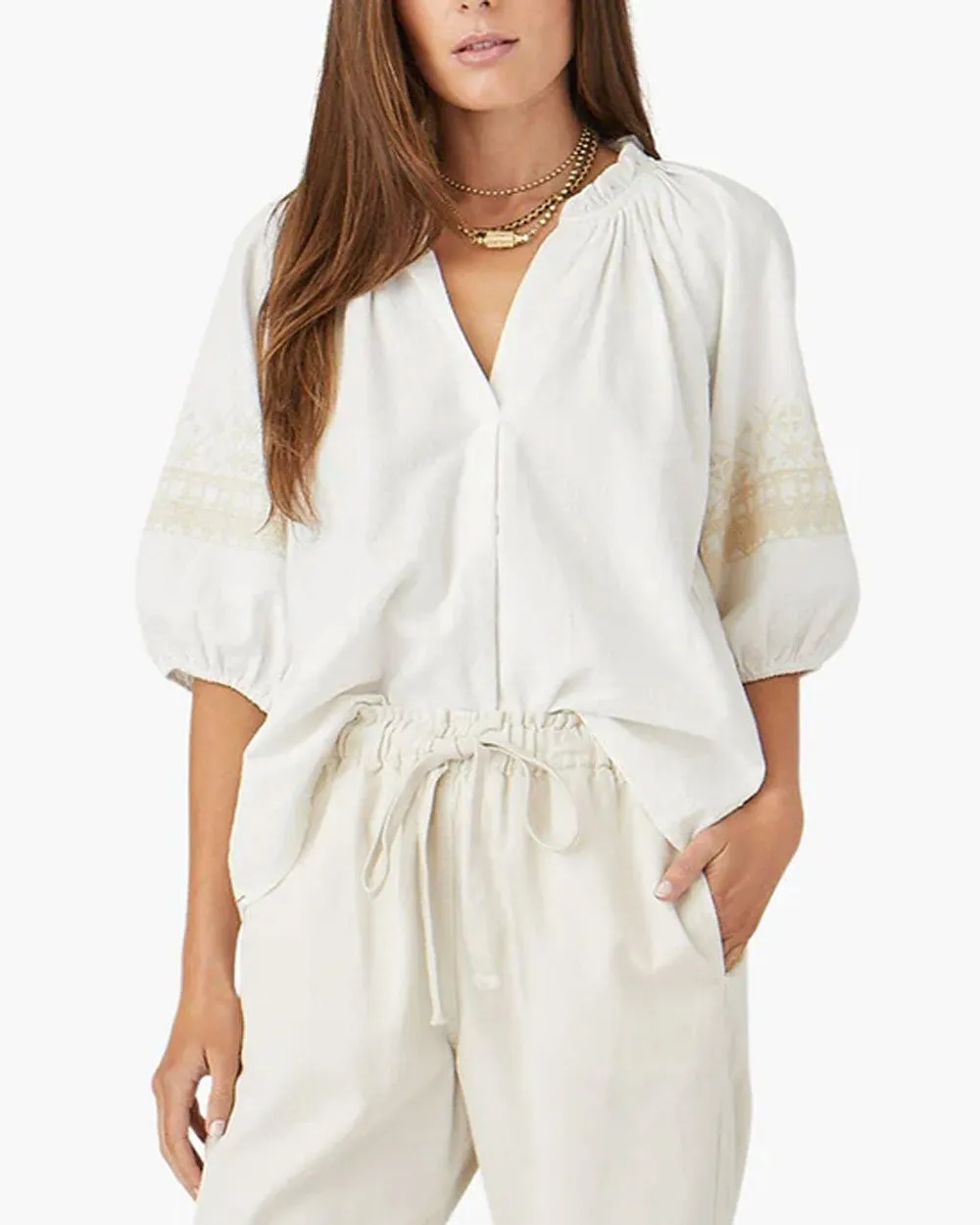 White Janie Blouse