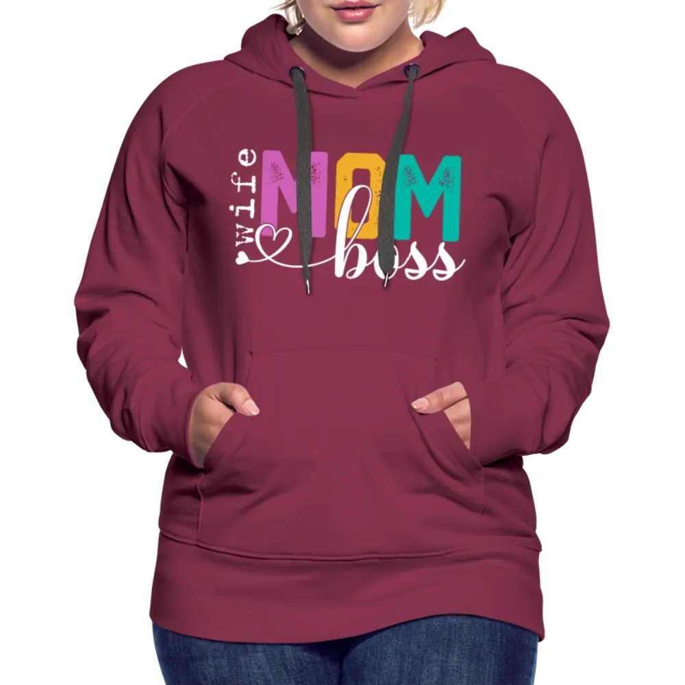 Wife Mom Boss Women’s Premium Hoodie