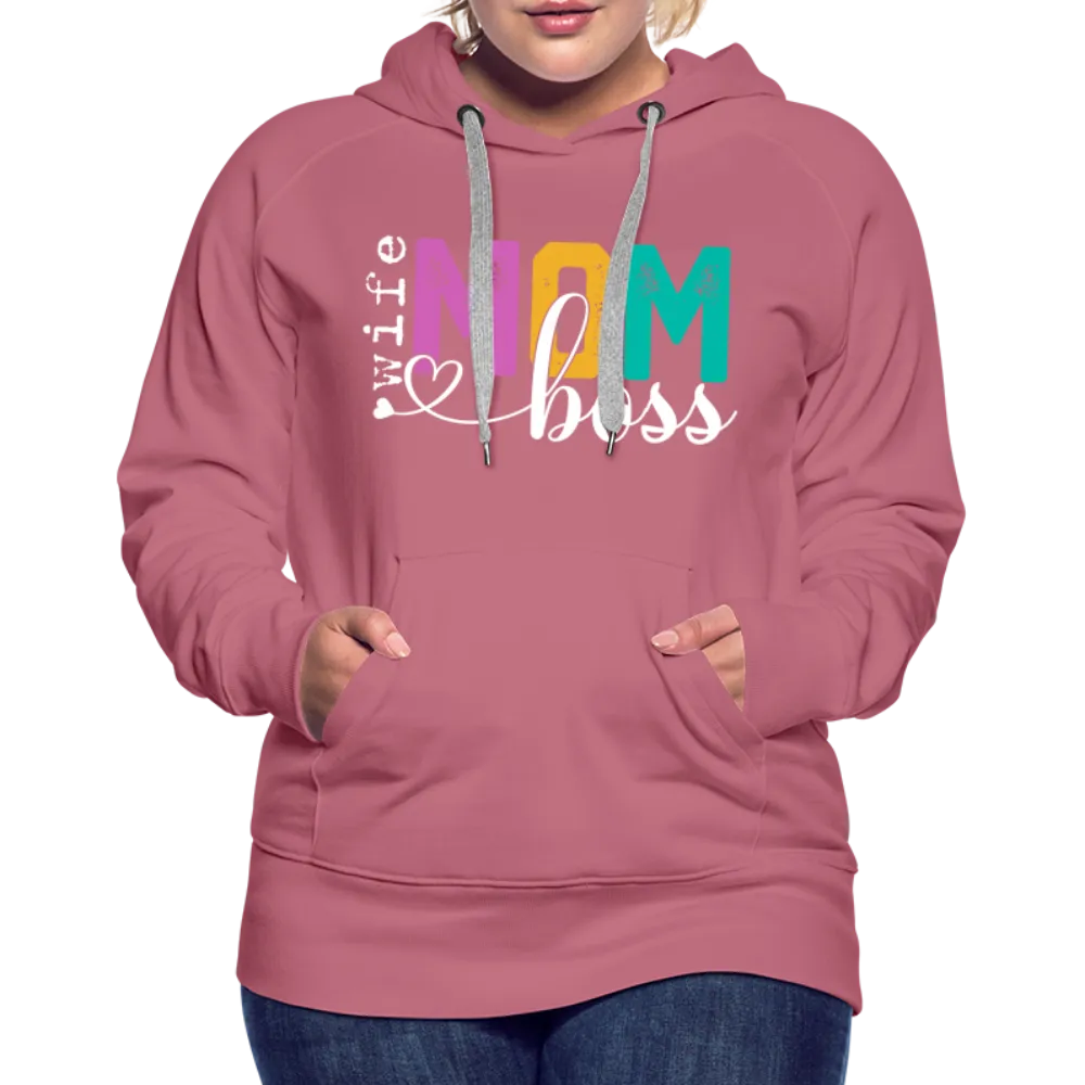 Wife Mom Boss Women’s Premium Hoodie