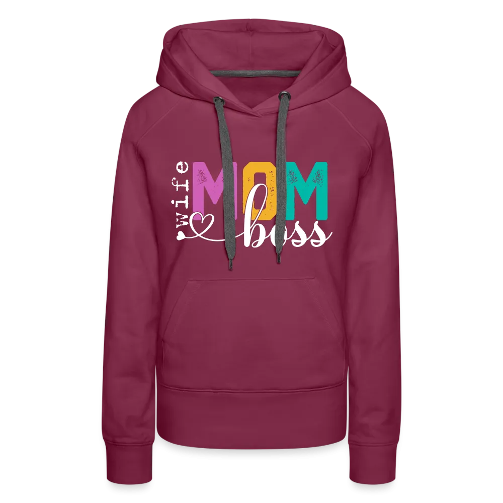 Wife Mom Boss Women’s Premium Hoodie