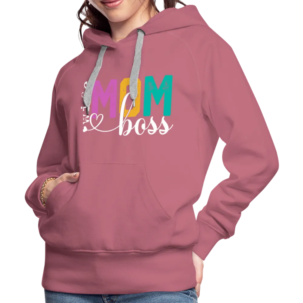 Wife Mom Boss Women’s Premium Hoodie