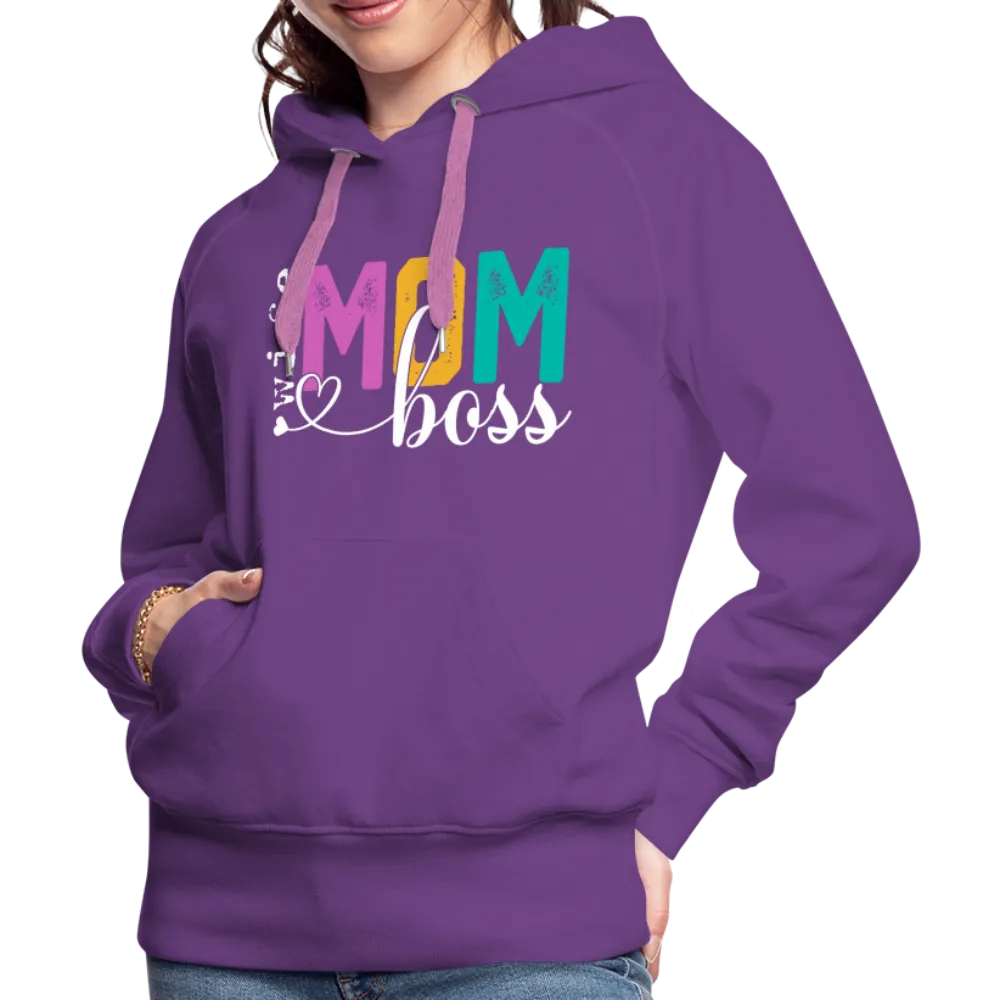 Wife Mom Boss Women’s Premium Hoodie