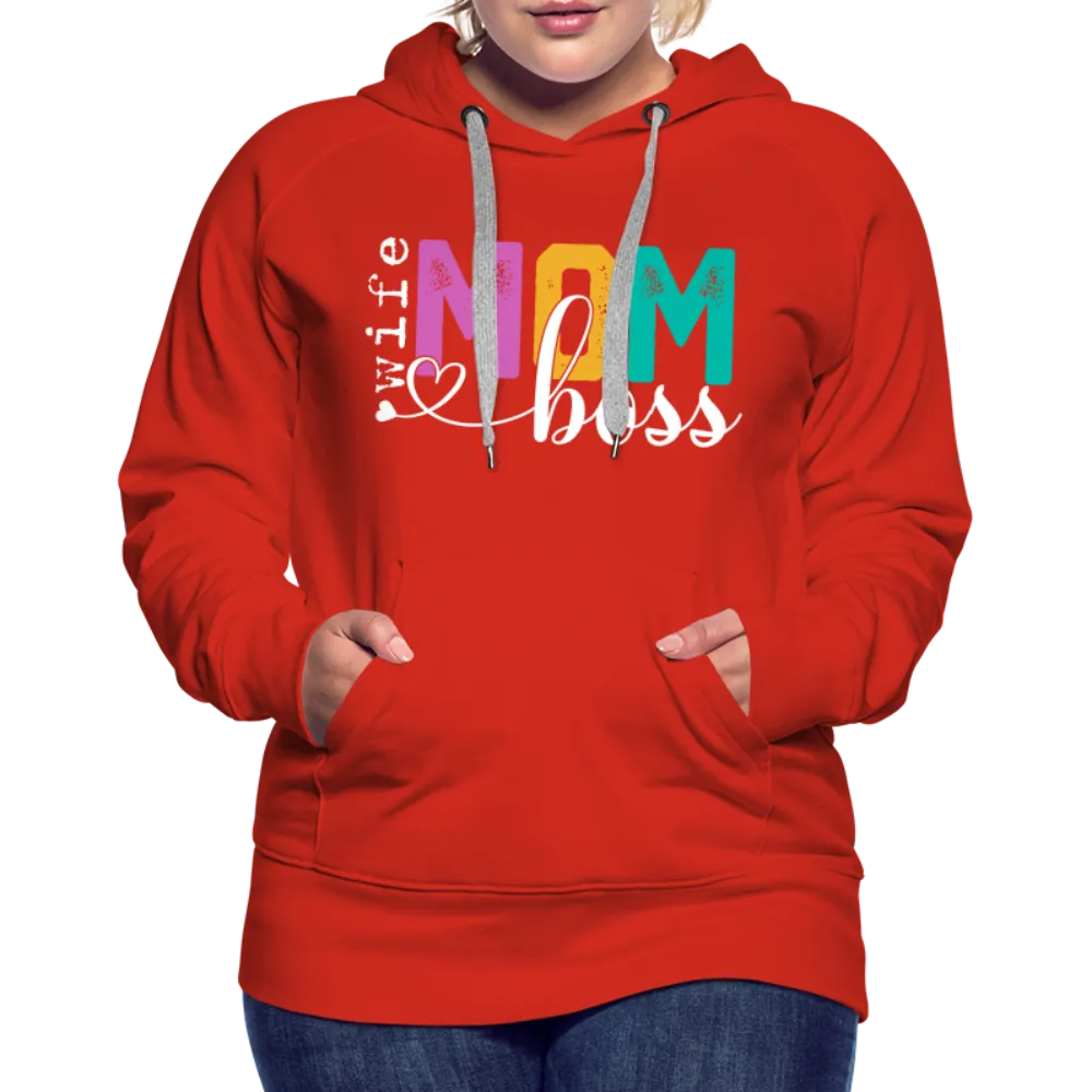 Wife Mom Boss Women’s Premium Hoodie