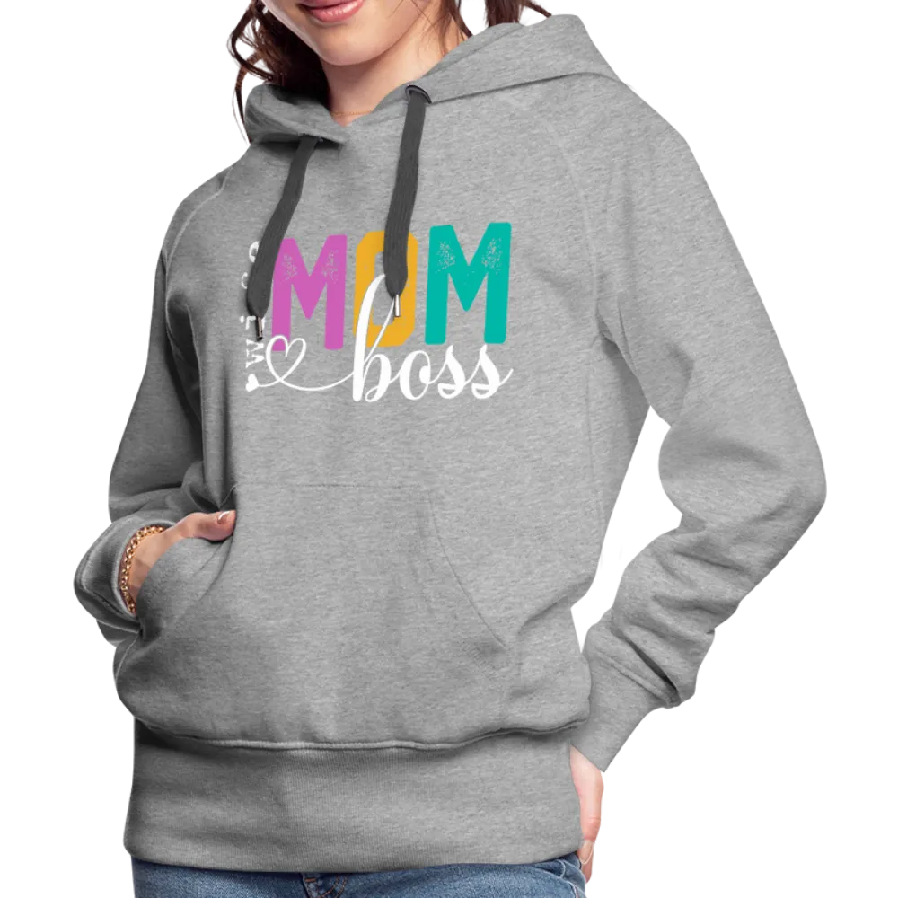 Wife Mom Boss Women’s Premium Hoodie