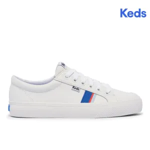 Women's Jump Kick Leather Toe Cap White/Red/Blue (WH67993)