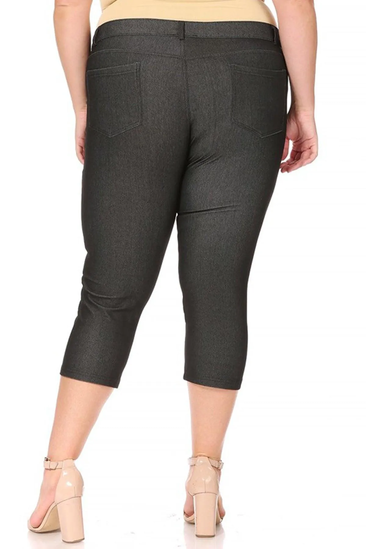 Women's Plus Size Casual Comfy Slim Pocket Jeggings