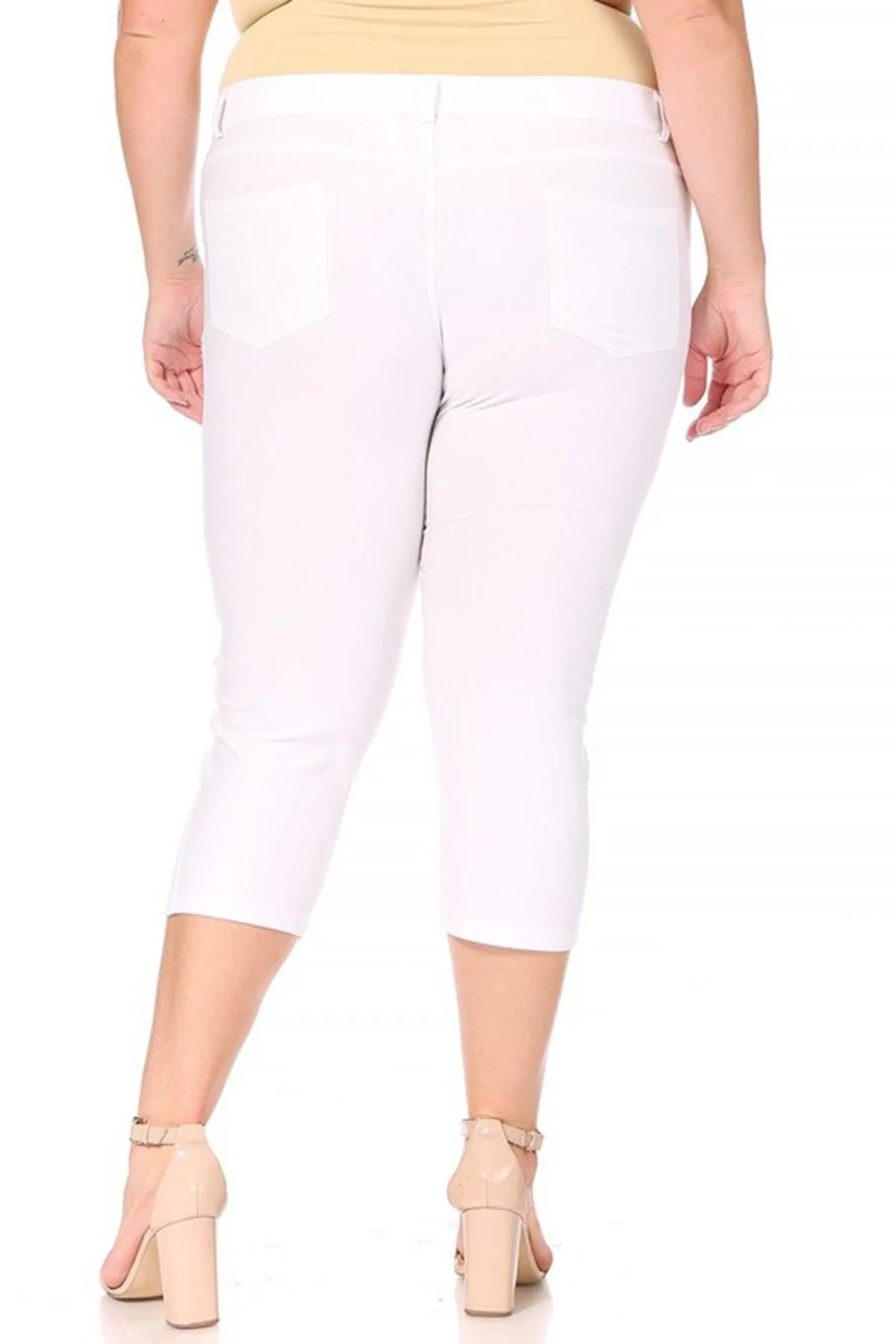 Women's Plus Size Casual Comfy Slim Pocket Jeggings