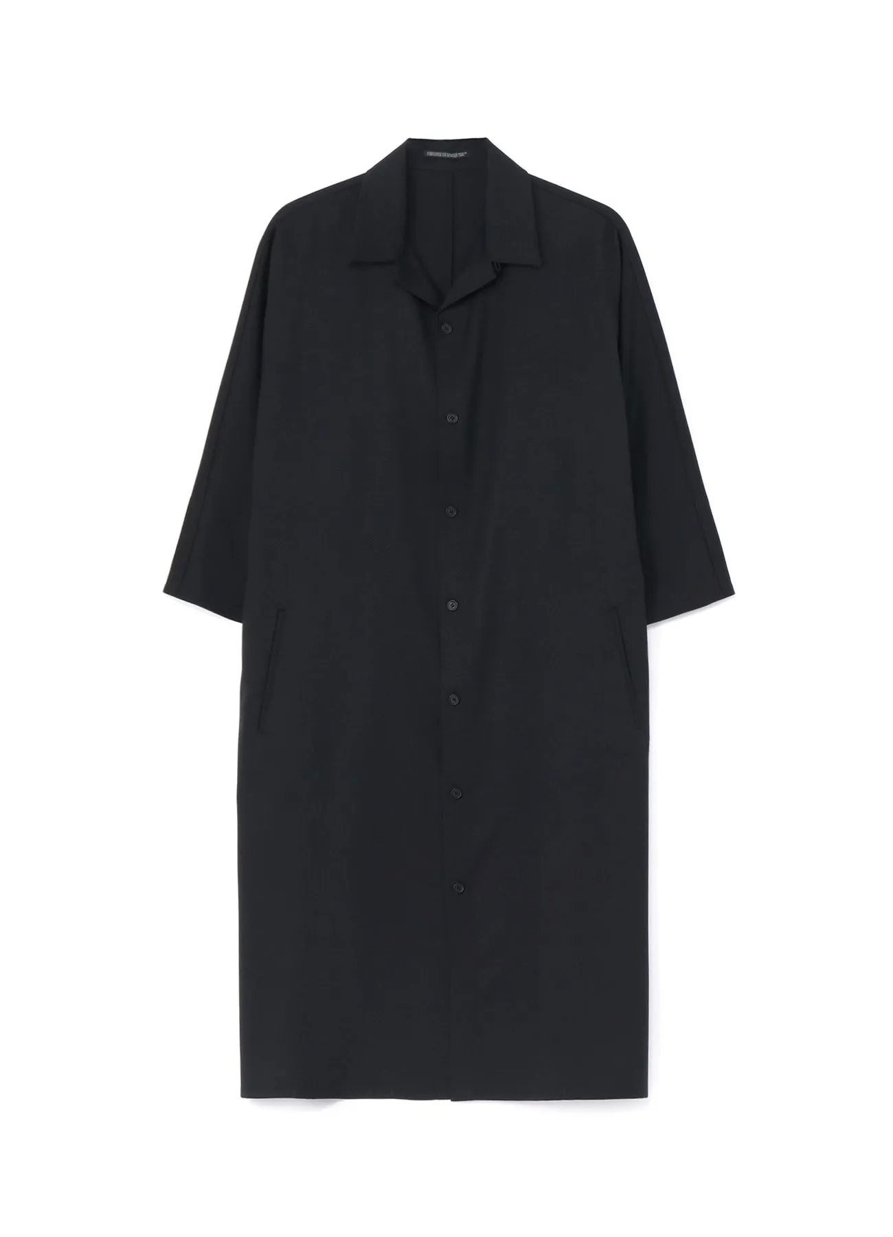 WOOL DOLMAN SLEEVE SHIRTS DRESS