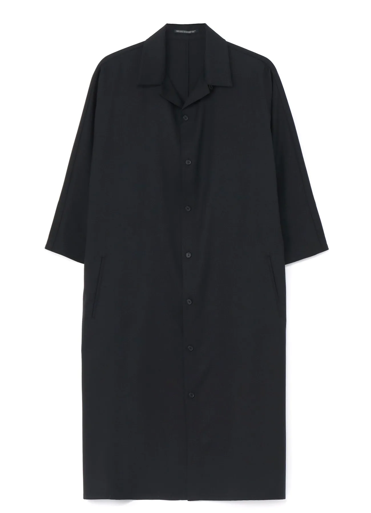 WOOL DOLMAN SLEEVE SHIRTS DRESS